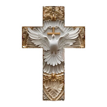 Acryl kruisen christelijke kerstornament kerstboomornament tas-2