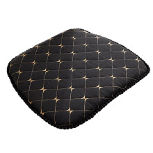 Coussin de chaise de salle à manger en mousse à mémoire de forme épaisse avec sangles antidérapantes et housse amovible, 45 x 43 cm, pour le