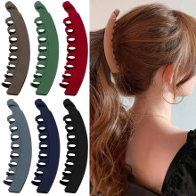 Set di 7 fermagli per capelli jumbo opachi, apertura larga 12 cm, clip a presa forte che non lasciano segni, ideali per capelli fini e spessi –