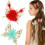 Fermaglio per capelli a forma di farfalla in lega con strass (1 pezzo) 1