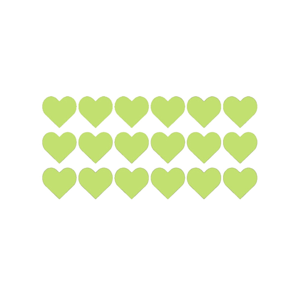 Heart Glow-In-The-Dark Wall Stickers Â Pvc, 20X10cm 9058772236548