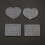 Molde de resina para pingente com letras e números, 3 mm, 2 peças 6