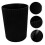 Plastic Black Trash Container with Sturdy Design for Bedroom Kitchen Bathroom 4