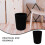 Plastic Black Trash Container with Sturdy Design for Bedroom Kitchen Bathroom 7