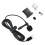USB-C Lavalier-mikrofon Svart 2m 1