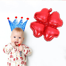 50 ballons rouges en aluminium en forme de cœur pour décorations de fête
