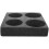1Pcs Beverage Takeout Holder Foam Cup Compartment Rack Black for Takeaways 1