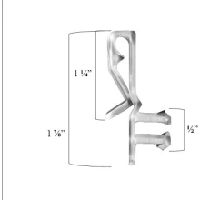6er-Packung versteckte Gardinenclips