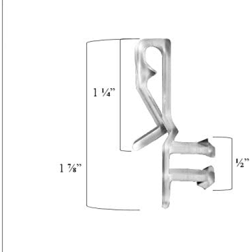 6er-Packung versteckte Gardinenclips