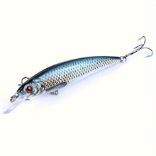 2-delers premium synkende minnow crankbait - naturtro 3D-øyne, ideell for bass, ørret og mer - slitesterk ABS-fiskelokk
