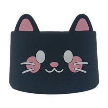 Protection en silicone en forme d'animal mignon pour gobelet, couvre-tasse, accessoire pour gobelet, évite les rayures et le bruit, compatible avec