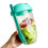 Saladier transparent de 1000 ml avec fourchette intégrée 1