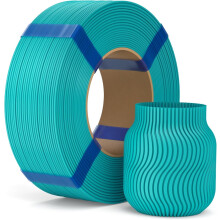 PLA Basic Refill Filament 1.75mm Turquoise 1KG, Printer Filament No Spool Dimensional Accuracy +/- 0.02mm, Printing PLA for Spool Refilling