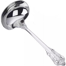 Kitchen Ladle Soup Ladle Household Soup Porridge Ladle Kitchen Ladle for Cooking(Silver)