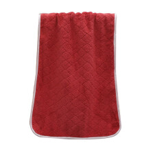 Thickened Solid Color Towel Super Absorbent Soft Face Wash Cloth for Household Daily Use Red