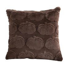 1 housse de coussin automnale citrouille caramel, douce et moelleuse, idéale pour canapé, fauteuil ou sofa (50 x 30 cm).