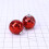 Boule à facettes rouge décorative pour discothèque d'intérieur et fêtes. 2