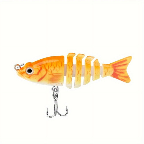 2 τεμάχια μίνι βιονικό σκληρό δόλωμα πολλαπλών τμημάτων - 2.36in/0.18oz - Τεχνητό δόλωμα