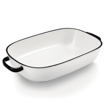 Teglia da forno in ceramica da 4,5 litri, 14x10x3,11", adatta per forno/microonde/frigorifero, per casseruole, lasagne, gratin, arrosti, cottura al