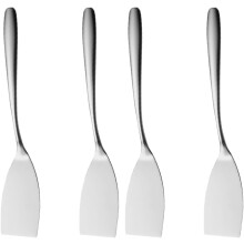 Ensemble de 4 spatules en acier inoxydable 304, compatibles avec les plaques de cuisson teppanyaki, les steaks, les pizzas et les crêpes – 25,3 x