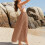 Chiffon-Sarong mit Blumenmuster, Khaki, XXL 4