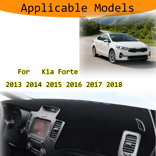 Πατάκι Ταμπλό για Kia Forte (2013-2018) Αντηλιακή Προστασία Πατάκι Ταμπλό Αντιθαμβωτικής 1