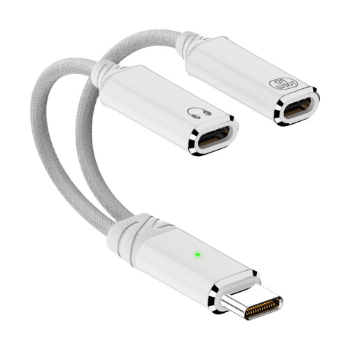 Dongle τύπου C για ακουστικά και φόρτιση, ποιότητα ήχου HiFi, προσαρμογέας γρήγορης