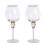 Flûtes à champagne à paillettes, lot de 2 1