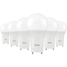 Sunco GU24A19LED-pære 9W 4000K dimbar 6-pakning