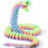 Estatueta de cobra arco-íris luminosa impressa em 3D (1 peça) 1