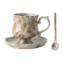 Tea Cup and Saucer Coffee Mug Creative Unique Elegant Porcelain Tea Cup Sets for
