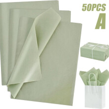 Zielony papier bibułowy szałwiowy 50 szt.