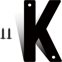 4" Black Metal House Numbers and Letters