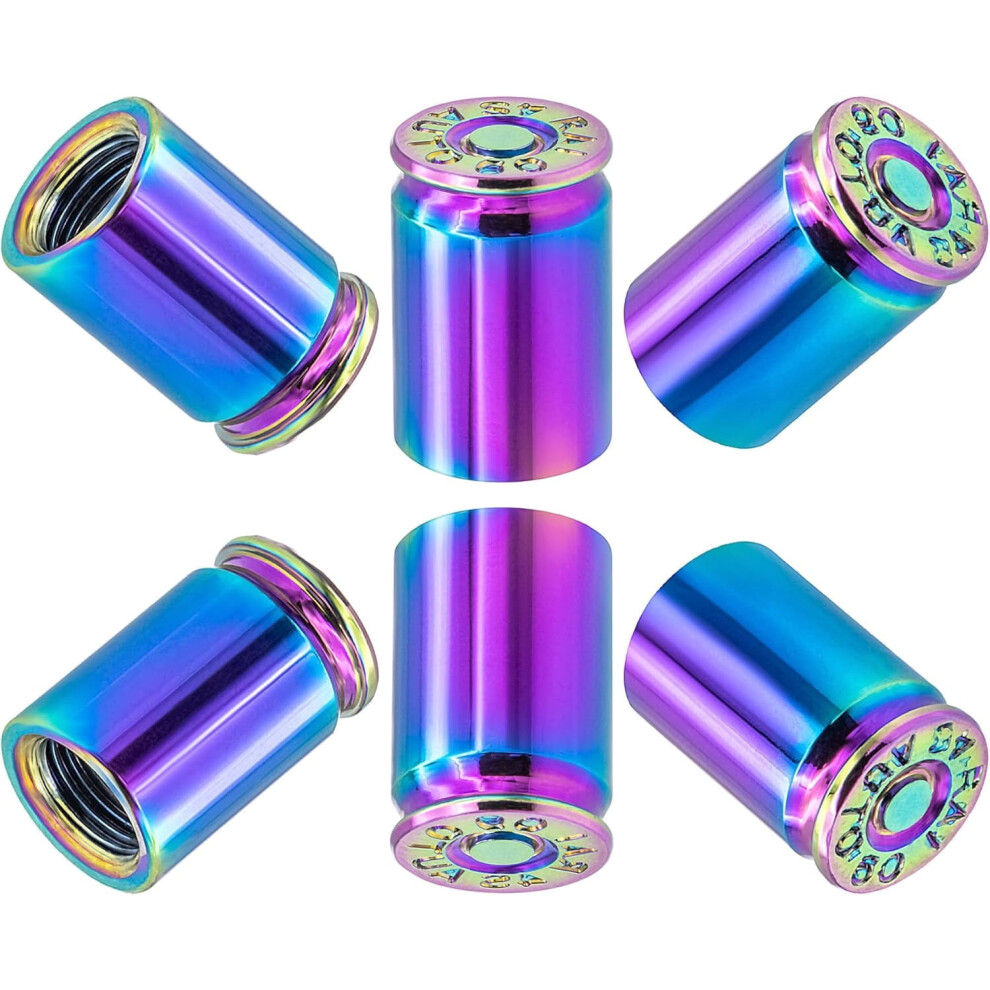 Aluminium Bullet Valve Stem Caps 12 Pcs Red 9058772243270
