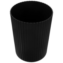 Plastic Black Trash Container with Sturdy Design for Bedroom Kitchen Bathroom