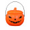 Halloween-Kürbis-Süßigkeiteneimer mit Deckel 1