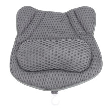 Cuscino da bagno 42x44x7 cm Grigio scuro Cotone ad asciugatura rapida