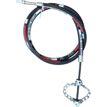 Flex Shaft Descaling Tool, Rotary Pipeline Cleaning Chain, Multipurpose Sewer Drill Attachment, 39.37" – Compatible with XXX