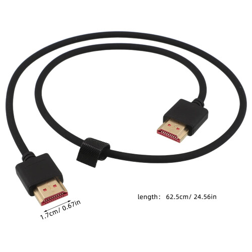 Multimedia Displayport Cable Black Durable Silicone Compatible with Laptop and Projector 1