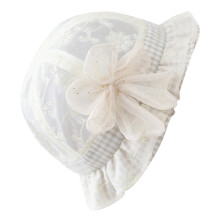 Solhatt for babyjenter Solhatt blonder beige 1-pakning for sommerbeskyttelse