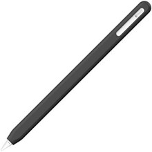 Husă de silicon NimbleSleeve Premium pentru iPad, compatibilă doar cu Apple Pencil Pro și a 2-a generație (negru)