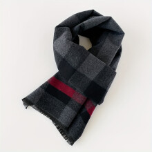 Cachecol masculino de lã – grosso, ideal para aquecer o pescoço no inverno, estilo britânico, perfeito para climas frios, um presente