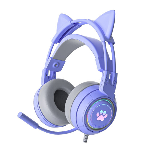 Lilla katteøre gamingheadset med kabel, 3,5 mm 2