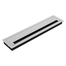 Metalen bureau-doorvoer voor rechthoekige kabelorganizer (1 stuk)