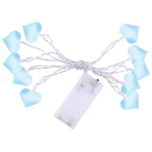 Guirlande lumineuse LED en forme de cœur de 1,5 m, composée de 10 LED en tissu, idéale pour décorer une chambre, une maison, un mariage, la
