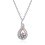 Γυναικείο κολιέ μενταγιόν από ασήμι Moissanite 1