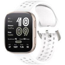 Bip6 vervangend bandje van zacht siliconen, compatibel met smartwatches, ademend en duurzaam.