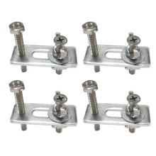 Ensemble de 4 pinces de maintien pour rail en T M6CNC 50 x 20 x 56 mm (1,97 po L x 0,79 po l x 2,20 po H) en alliage de zinc et d'aluminium. Plaque