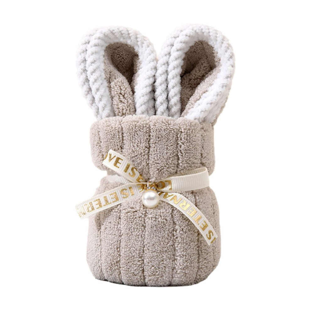 Bunny Towels Corals Fleece Hand Towels, Soft & Absorbent – Easter Table Decor, Home/Office Party Supplies