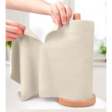 Rouleau de chiffons de nettoyage en microfibre beige sable, 20 feuilles